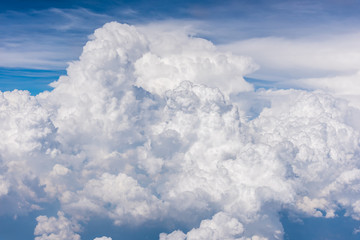 blue sky with white clouds