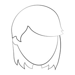 Woman faceless cartoon icon vector illustration graphic design