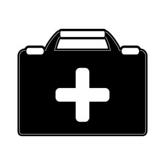 First aids suitcase icon vector illustration graphic design