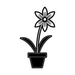 Home plant vase icon vector illustration graphic design