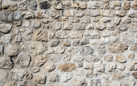 Fragment of a wall from a chipped stone