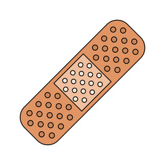 Bandage first aid icon vector illustration graphic design