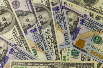 Background of the hundred dollar bills