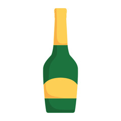 colorful  glass of champagne over white background  vector illustration