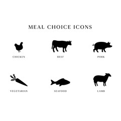 Meal Choice Icons - 180678542