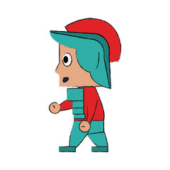 Warrior game item icon vector illustration graphic design