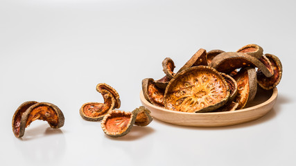 Bael isolated on white background.