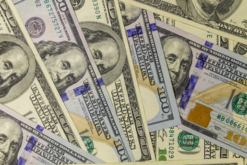 Background of the hundred dollar bills