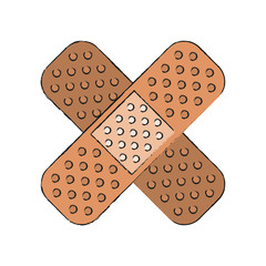 Bandages first aid icon vector illustration graphic design