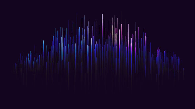 digital abstract sound wave