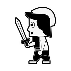 Warrior game item icon vector illustration graphic design