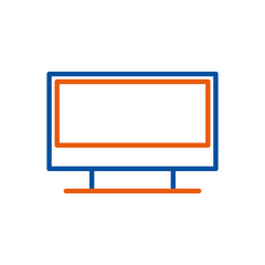 tv mobile device application template design graphic concept vector illustration