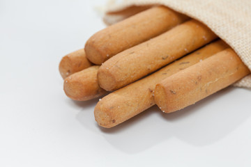 bread stick on sack