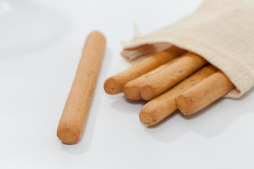 bread stick on sack