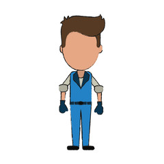 Painter worker avatar Icon vector illustration graphic design