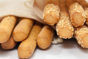 bread stick on sack