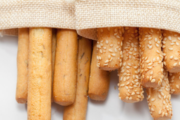 bread stick on sack