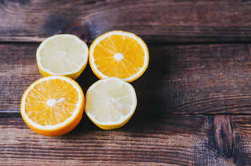 Fototapeta na wymiar Orange And Limon