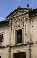 Facade of an abandoned palace