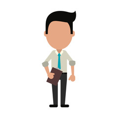 Businessman faceless vatar icon vector illustration graphic design