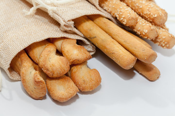 bread stick on sack