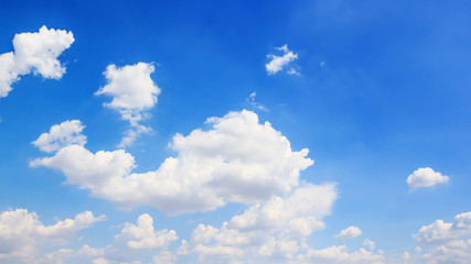 Clouds with blue sky background.