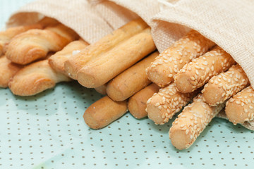 bread stick on sack