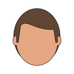 Man faceless avatar icon vector illustration graphic design