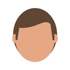 Man faceless avatar icon vector illustration graphic design