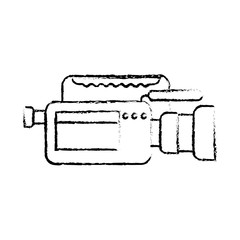 video camera microphone gadget professional equipment vector illustration