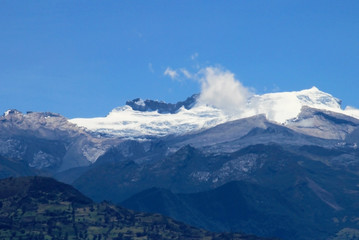 Panoramic view of the mountains in El Cocuy National Park, Colombia, South America