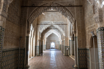 Moresque ornaments from Alhambra Islamic Royal Palace, Granada, Spain. 16th century