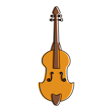 Violin music instrument icon vector illustration graphic design