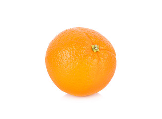 whole fresh Navel/Valencia orange on white background