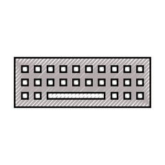 keyboard technology digital gadget image vector illustration