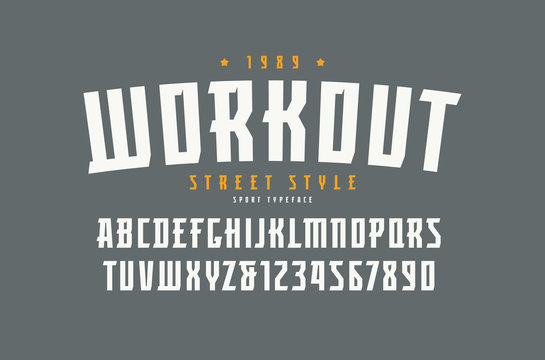 Serif Font In The Sport Style