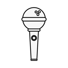 Microphone sound device icon vector illustration graphic design