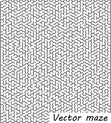 Maze vector illustration, detailed labyrinth creative shape