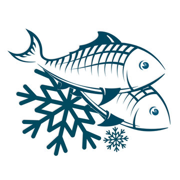 Frozen fish symbol