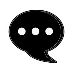 Chat bubble symbol icon vector illustration graphic design