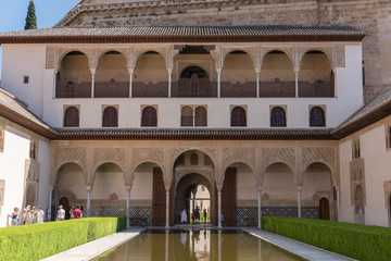 Fototapeta na wymiar Alhambra Islamic Royal Palace, Granada, Spain. 16th century