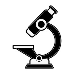 Microscope lab tool icon vector illustration graphic design