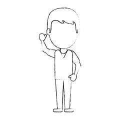 Man faceless avatar icon vector illustration graphic design