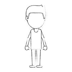 Man faceless avatar icon vector illustration graphic design