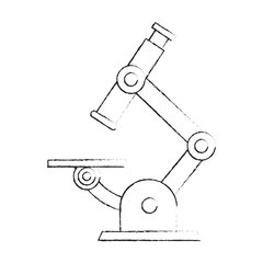 Microscope lab tool icon vector illustration graphic design