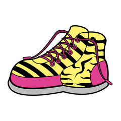 Women fashion boot icon vector illustration graphic design