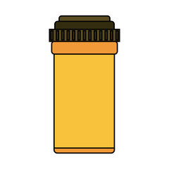 Medicine bottle isolated icon vector illustration graphic design