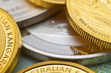 Goldmünzen Kangaroo Australien