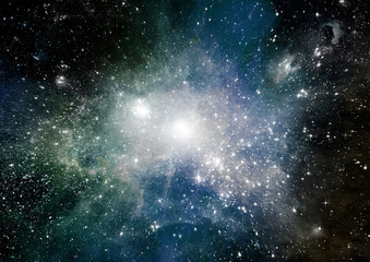 galaxy in a free space