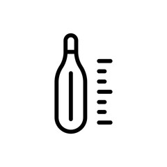 Thermometer flat icon